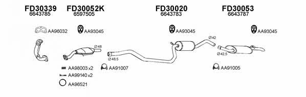  300042 Exhaust system 300042