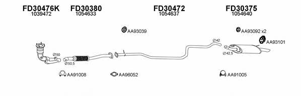  300051 Exhaust system 300051