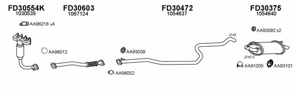  300052 Exhaust system 300052