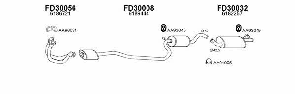  300056 Exhaust system 300056