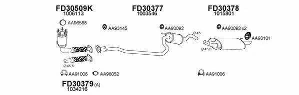  300059 Exhaust system 300059