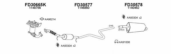  300062 Exhaust system 300062