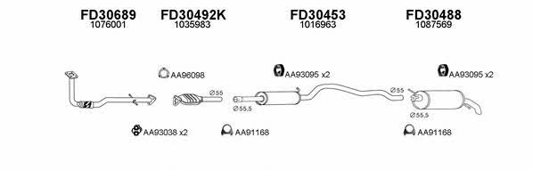  300088 Exhaust system 300088