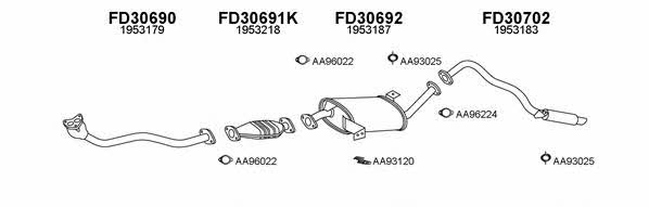  300094 Exhaust system 300094