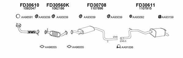  300100 Exhaust system 300100