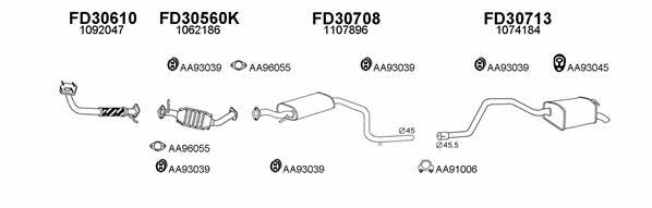  300104 Exhaust system 300104
