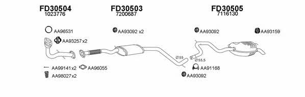  300107 Exhaust system 300107