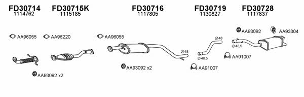 Veneporte 300116 Exhaust system 300116