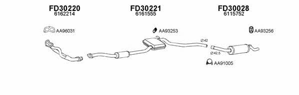  300126 Exhaust system 300126