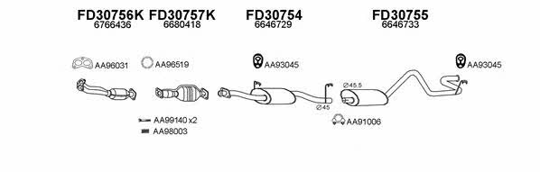  300132 Exhaust system 300132