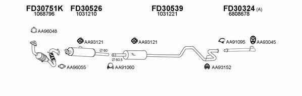  300160 Exhaust system 300160