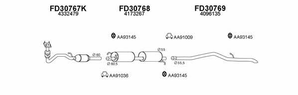  300163 Exhaust system 300163