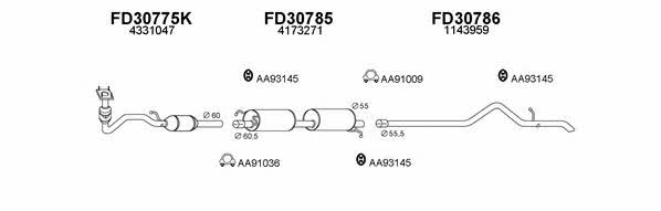  300172 Exhaust system 300172