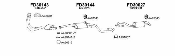  300182 Exhaust system 300182