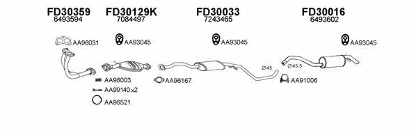  300183 Exhaust system 300183