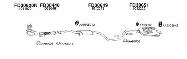 Veneporte 300196 Exhaust system 300196