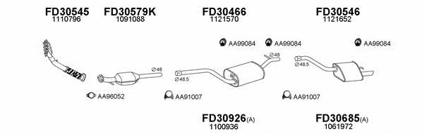  300200 Exhaust system 300200