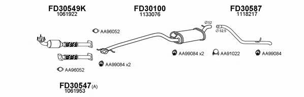  300206 Exhaust system 300206