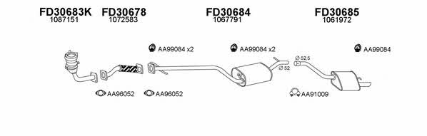  300209 Exhaust system 300209