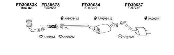  300210 Exhaust system 300210
