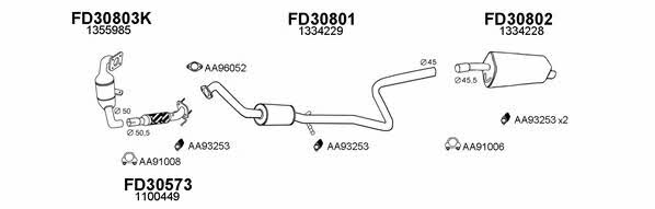  300223 Exhaust system 300223
