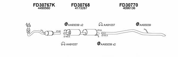  300236 Exhaust system 300236