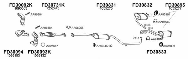  300239 Exhaust system 300239