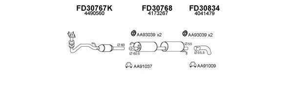  300240 Exhaust system 300240