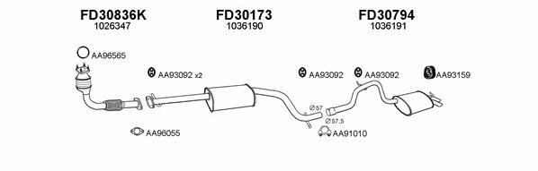  300246 Exhaust system 300246