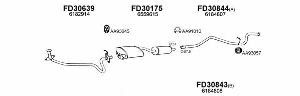  300254 Exhaust system 300254