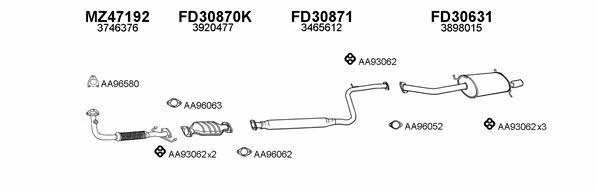  300278 Exhaust system 300278