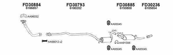  300293 Exhaust system 300293