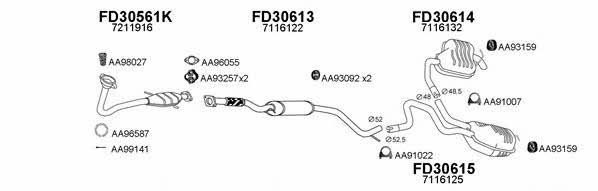  300295 Exhaust system 300295