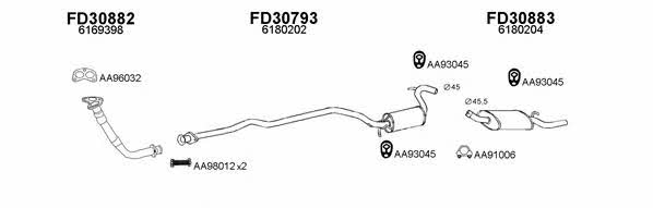  300296 Exhaust system 300296