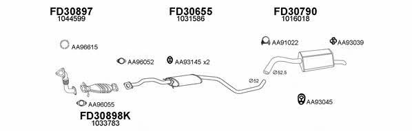  300307 Exhaust system 300307