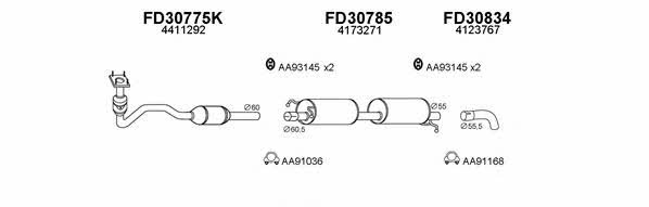  300317 Exhaust system 300317