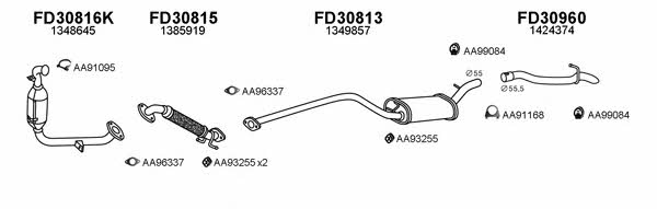  300332 Exhaust system 300332