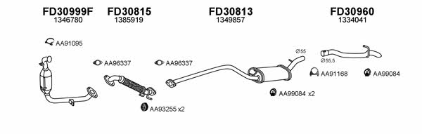  300333 Exhaust system 300333