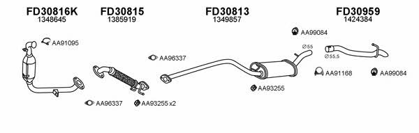  300334 Exhaust system 300334