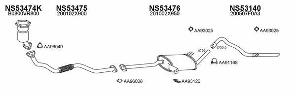 530203 Exhaust system 530203