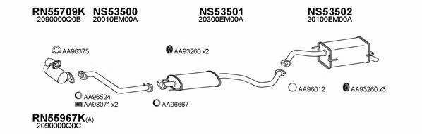  530208 Exhaust system 530208