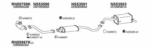  530209 Exhaust system 530209