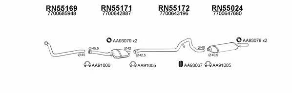  550026 Exhaust system 550026