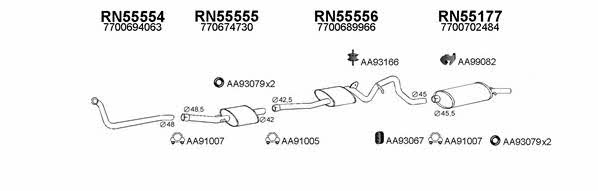  550028 Exhaust system 550028