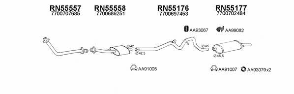  550029 Exhaust system 550029