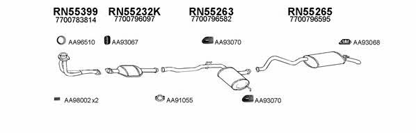  550045 Exhaust system 550045