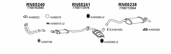  550052 Exhaust system 550052