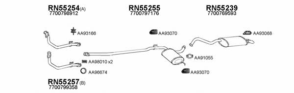 550061 Exhaust system 550061