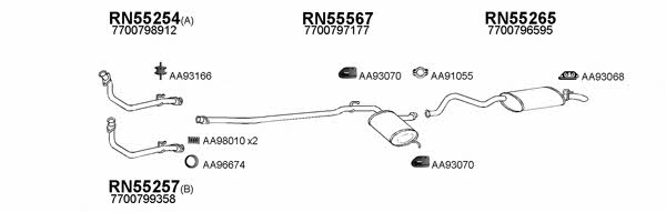  550062 Exhaust system 550062