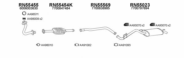  550068 Exhaust system 550068